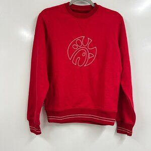 Chick-fil-A XS Red Logo Sweatshirt Fast Food Graphic Crewneck